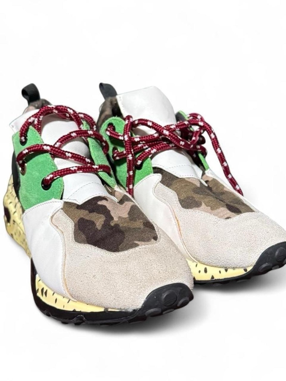 Steve Madden Cliff Camo Multi Platform Lace Up Women's Sneakers Size 7M